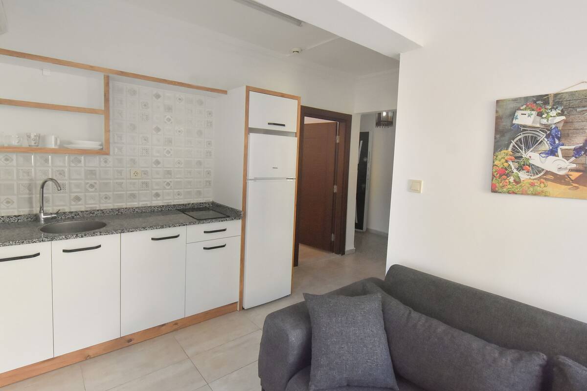 Phòng Suite dành cho gia đình, 1 phòng ngủ, bếp, quang cảnh thành phố | Bếp riêng | Dụng cụ pha cà phê/trà, tủ lạnh, bếp nấu, ấm điện 