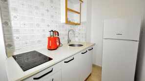 Studio, 1 Queen Bed with Sofa bed, City View | Private kitchen