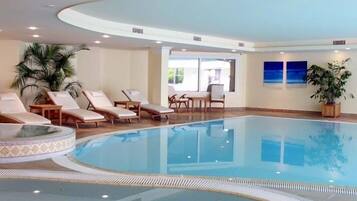 Indoor pool, a heated pool