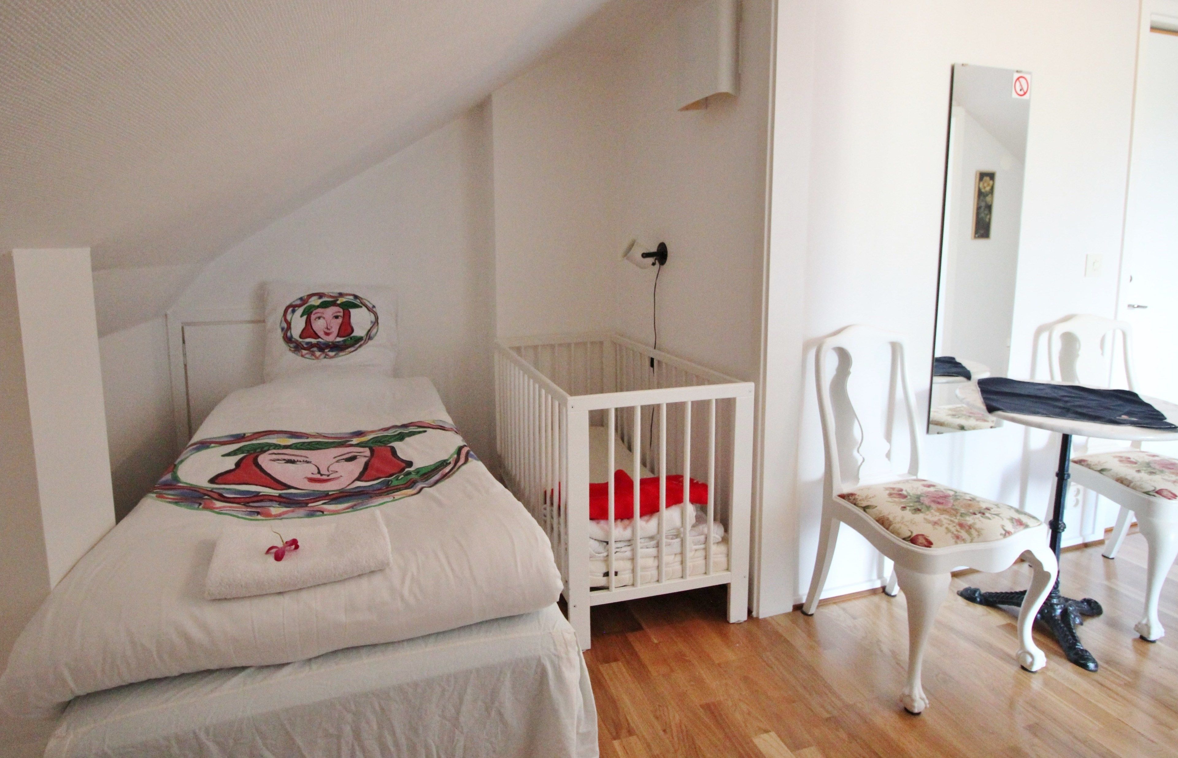 iron/ironing board, free wifi, bed sheets