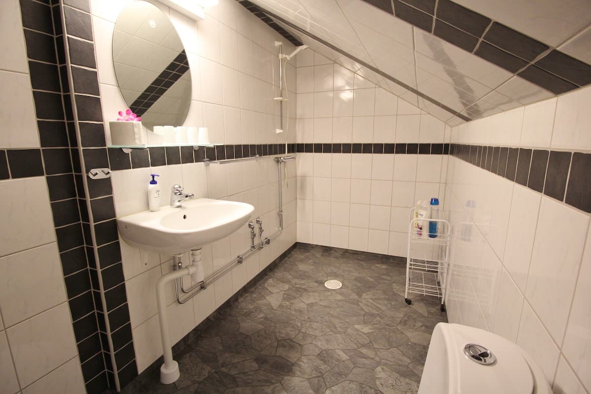 double room | bathroom | shower, towels