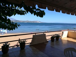 Apartment, 1 Bedroom, Beachfront | Terrace/patio - Alekos Beach Houses-Jerasimo (Kefalonia)