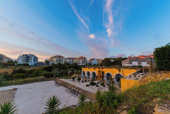 Byutsikt fra overnattingsstedet