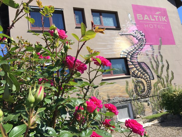 Majoituspaikan julkisivu