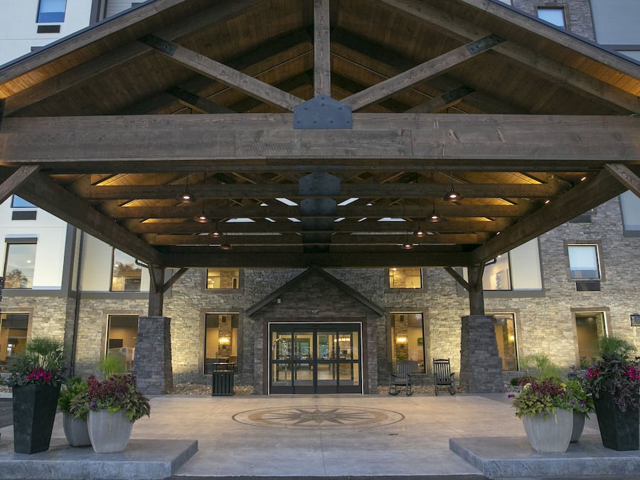 EntrĂ©e de lâhĂ©bergement