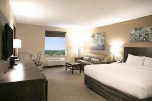 Premium Studio Suite, 1 King Bed with Sofa bed, Jetted Tub | 1 bedroom, desk, soundproofing, iron/ironing board