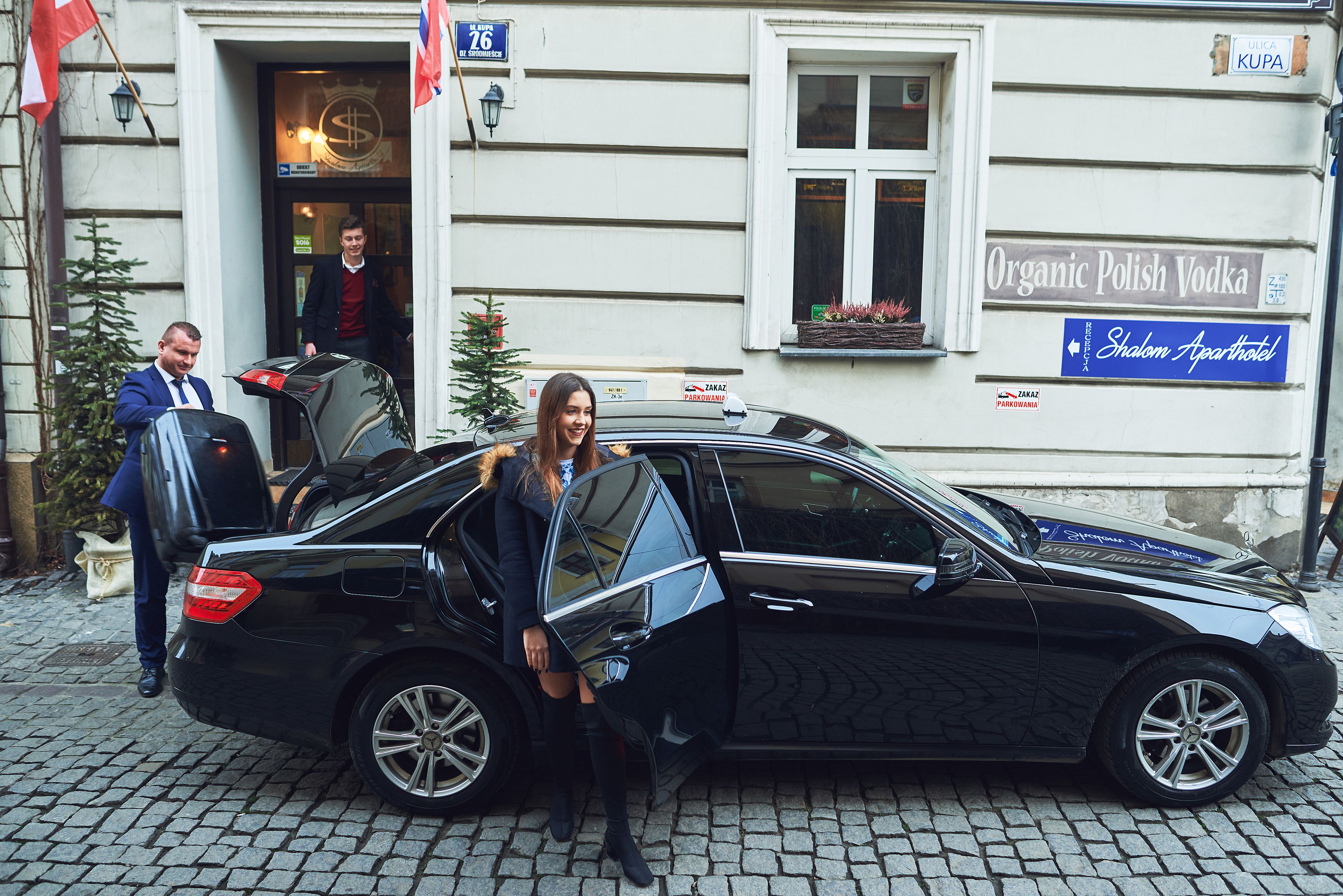 Majoituspaikan sisäänkäynti