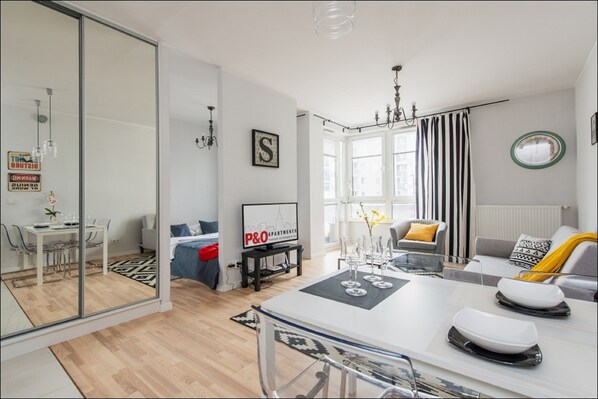 Appartement Affaires, 1 chambre | Coin séjour