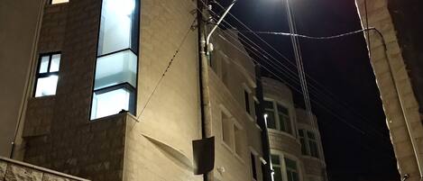 Front of property – evening/night