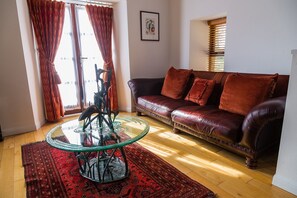 Chalet, 1 Bedroom (Boathouse) | Living room | TV, fireplace, DVD player - Forbes of Kingennie Country Resort (Dundee)