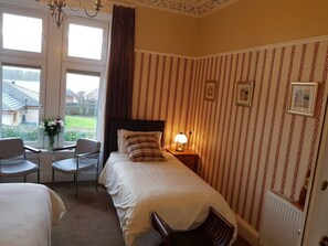 Blackout curtains, iron/ironing board, free WiFi, bed sheets
