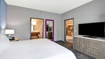 Desk, blackout drapes, iron/ironing board, free WiFi