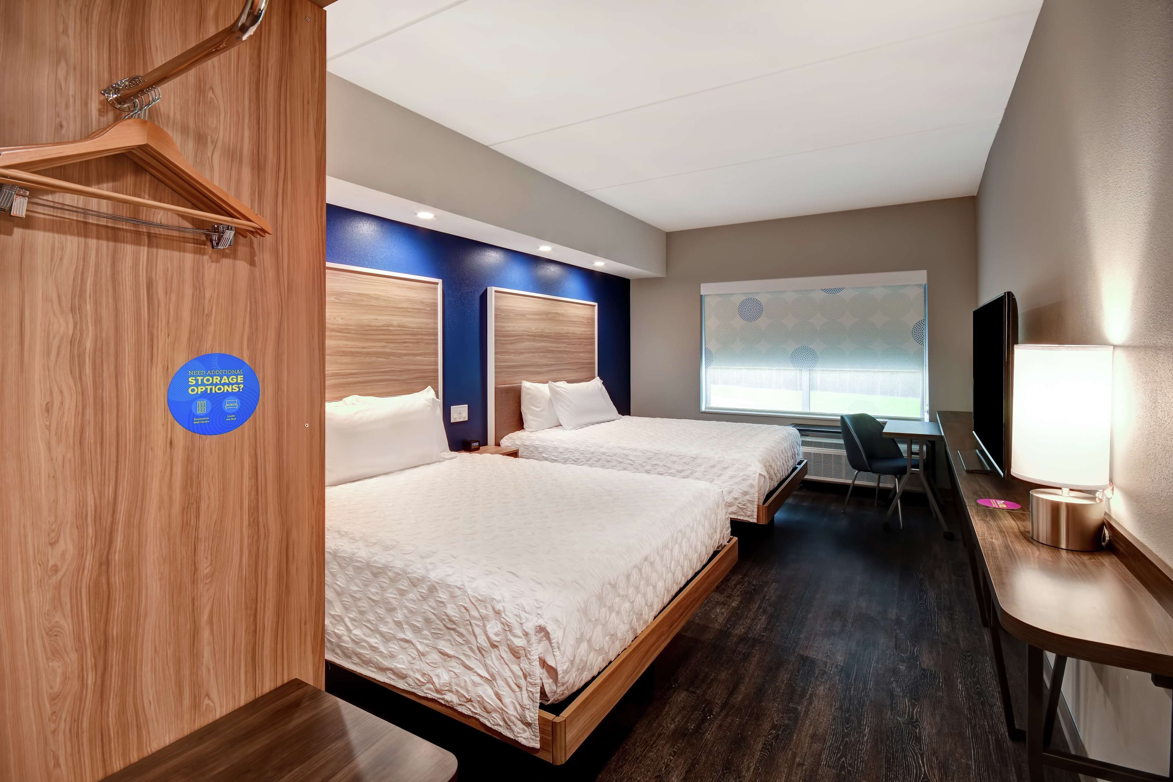 desk, blackout curtains, iron/ironing board, free wifi