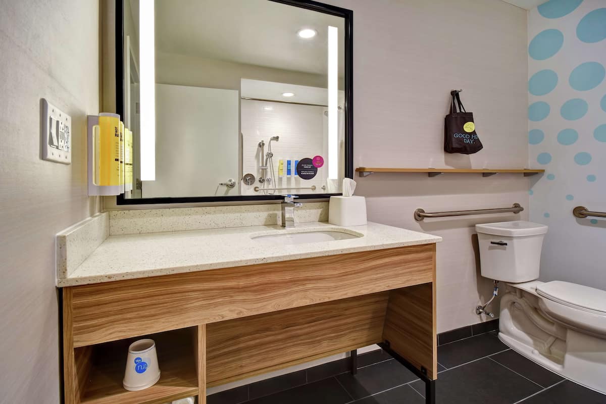 free toiletries, hair dryer, towels, soap