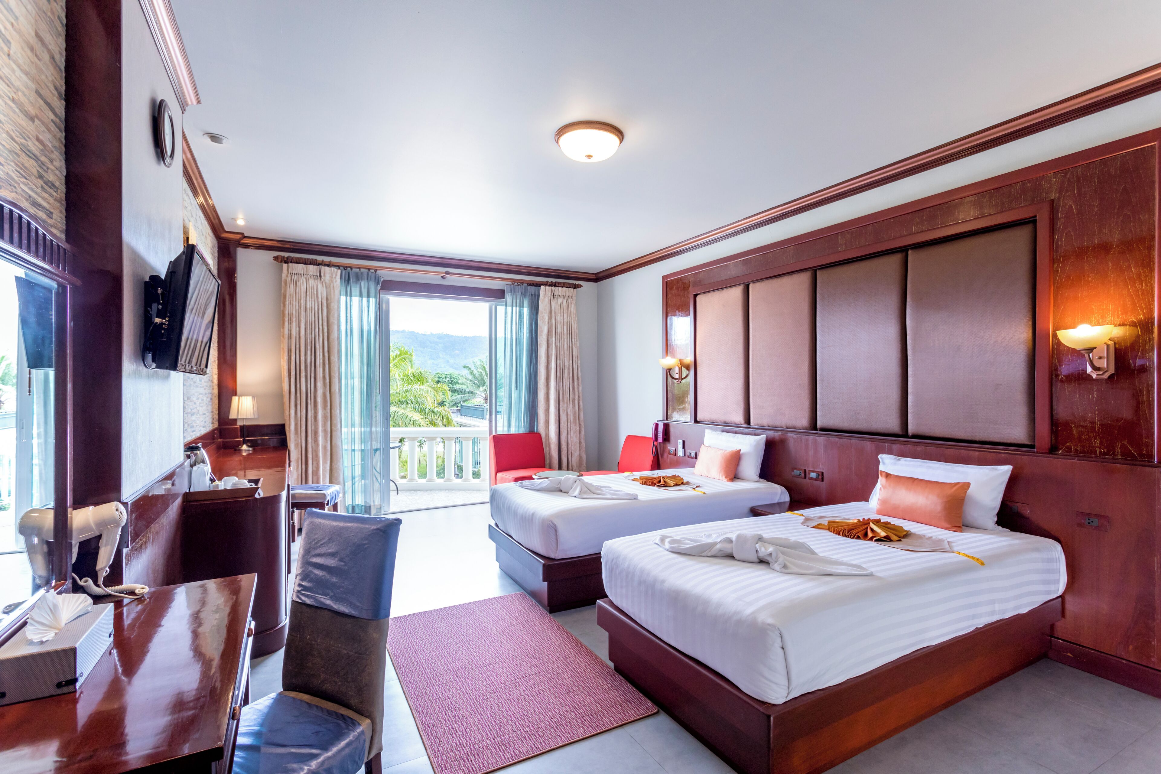 ห้องจูเนียร์ทวิน | ตู้นิรภัยในห้องพัก, โต๊ะทำงาน, ผ้าม่านกันแสง, Wi-Fi ฟรี