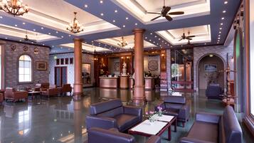 Sittområde i lobbyn