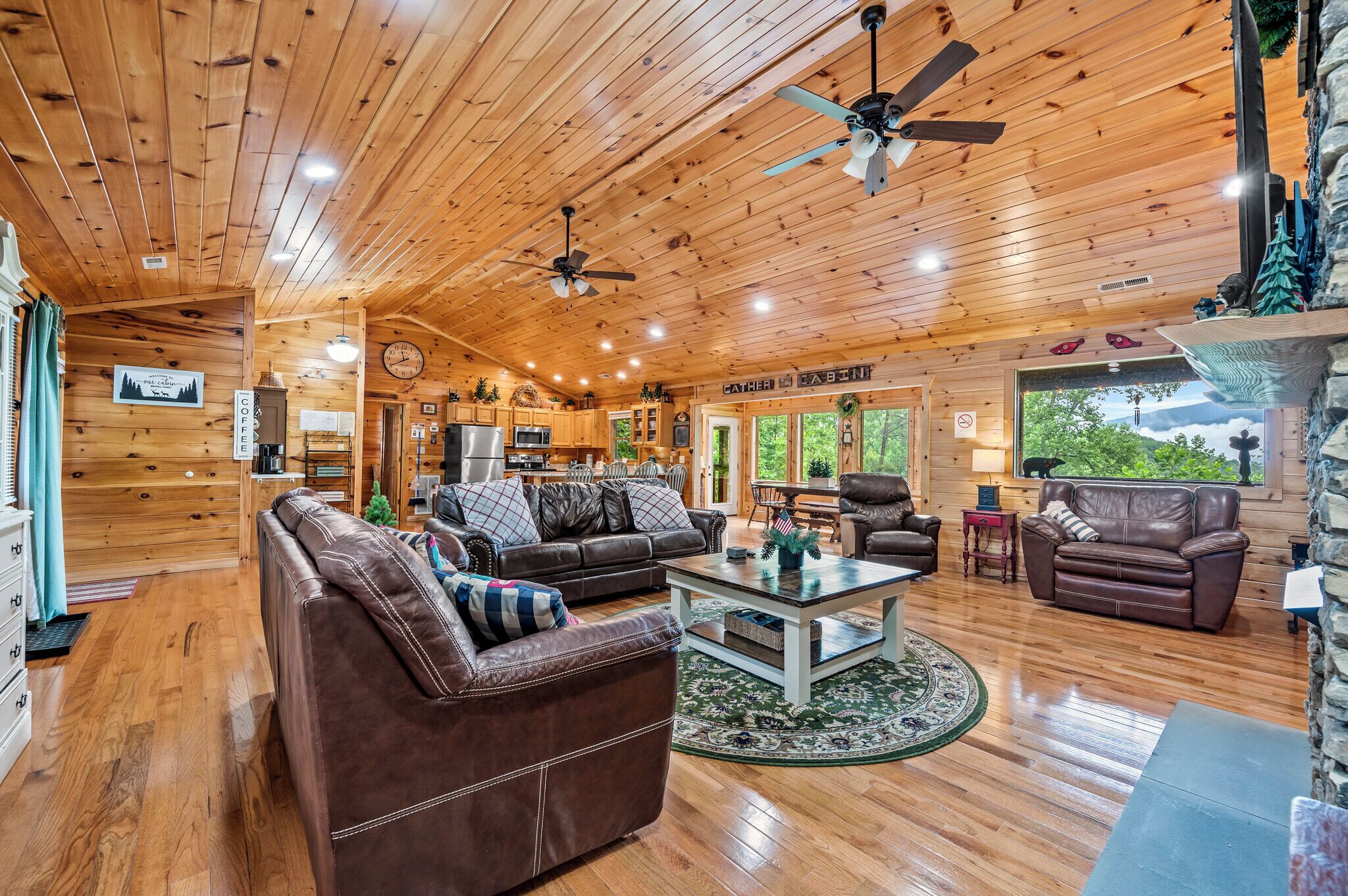 TV, fireplace, table football