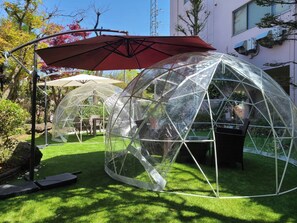 Outdoor dining - Hotel Excel Kikusui (Nikaho)