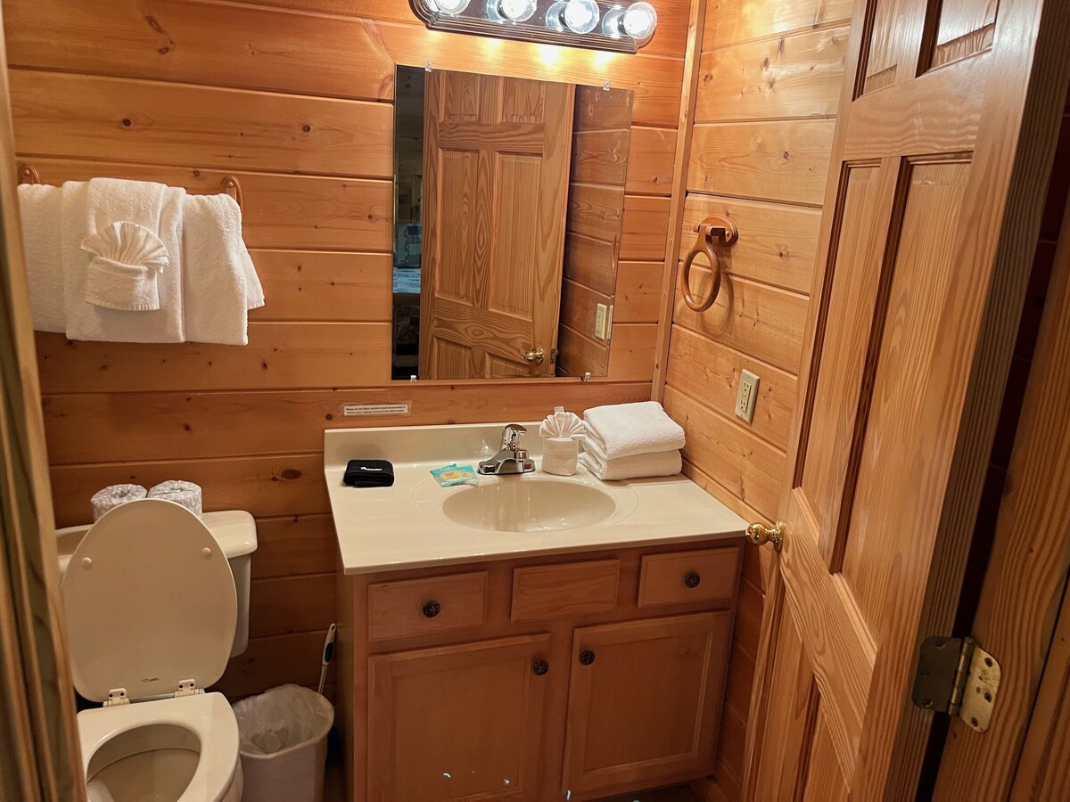Photo 41 of You'll have the views in this 3 BR/3 BA true log chalet with 2200 square feet and all the amenities.