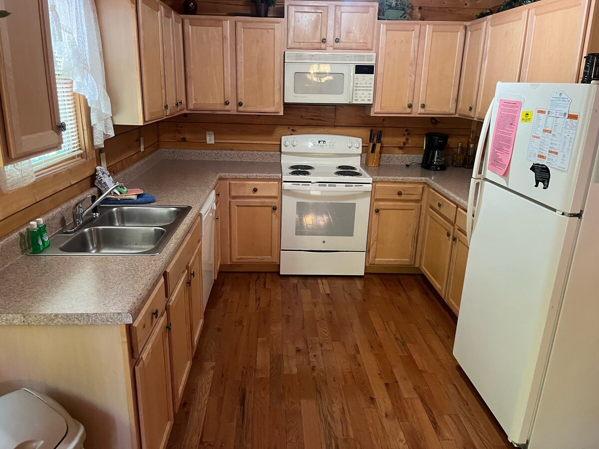 Photo 45 of You'll have the views in this 3 BR/3 BA true log chalet with 2200 square feet and all the amenities.