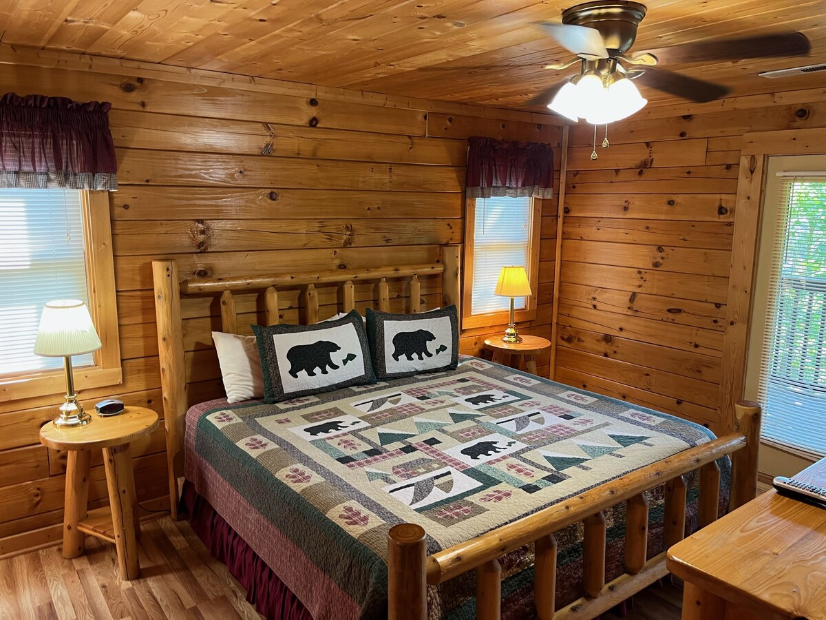 Photo 39 of You'll have the views in this 3 BR/3 BA true log chalet with 2200 square feet and all the amenities.