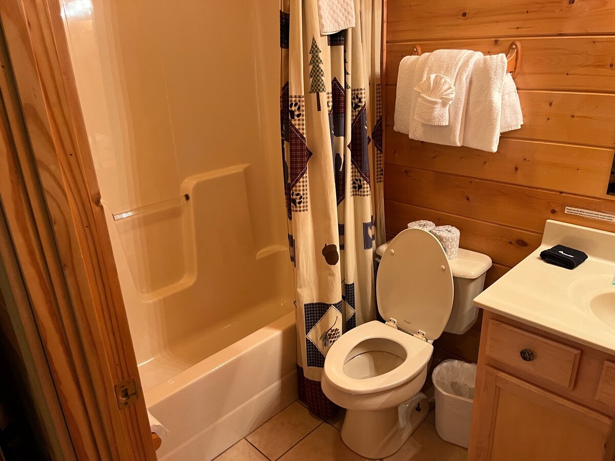 Photo 48 of You'll have the views in this 3 BR/3 BA true log chalet with 2200 square feet and all the amenities.