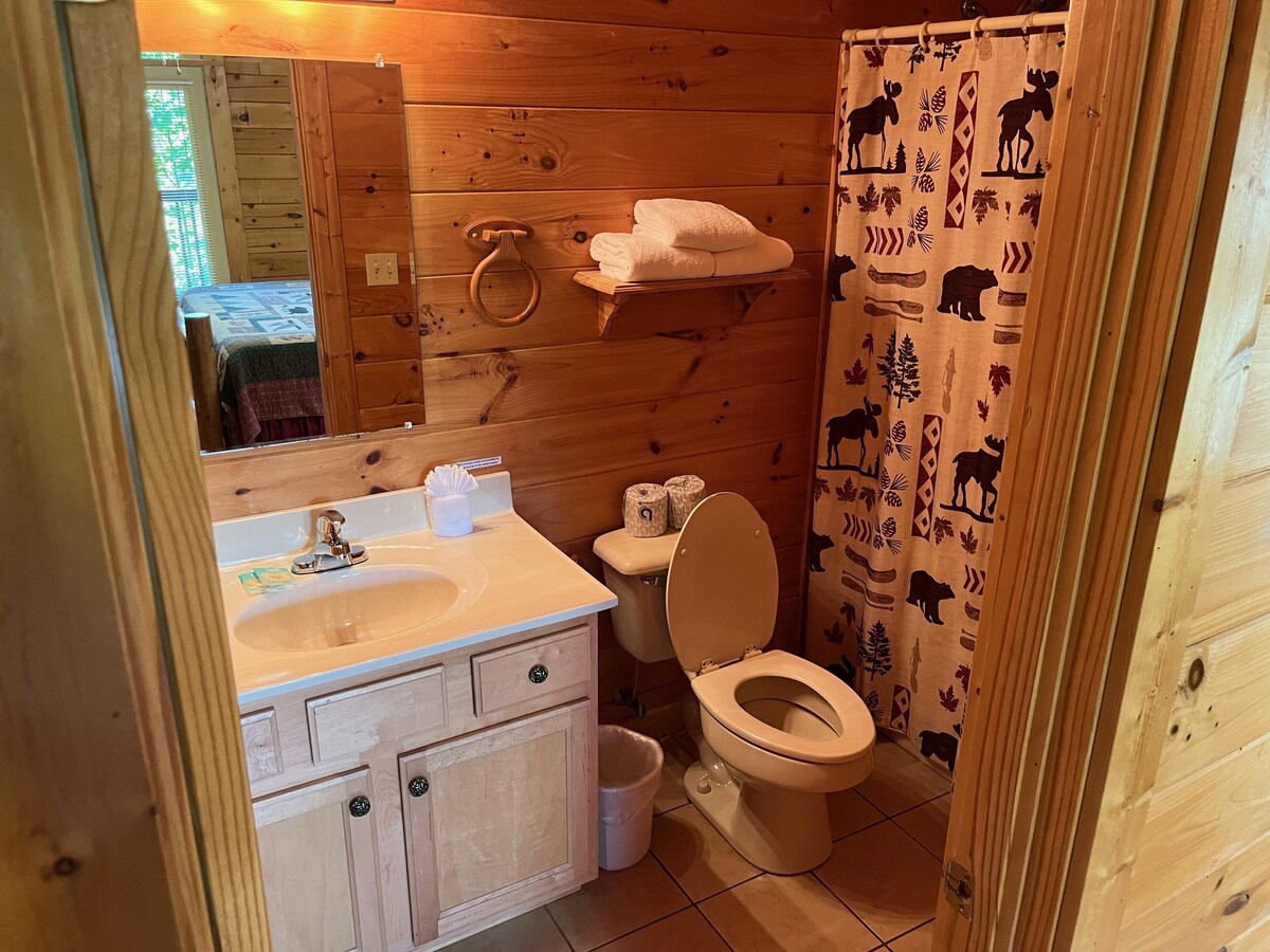 Photo 37 of You'll have the views in this 3 BR/3 BA true log chalet with 2200 square feet and all the amenities.