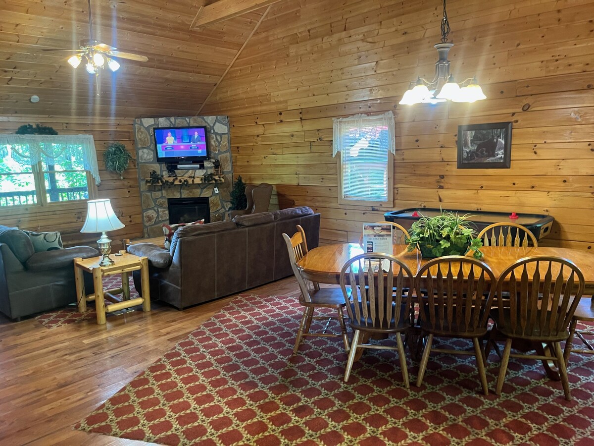 Photo 43 of You'll have the views in this 3 BR/3 BA true log chalet with 2200 square feet and all the amenities.