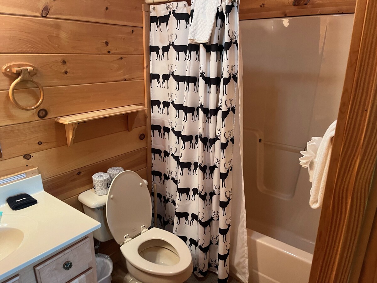 Photo 52 of You'll have the views in this 3 BR/3 BA true log chalet with 2200 square feet and all the amenities.