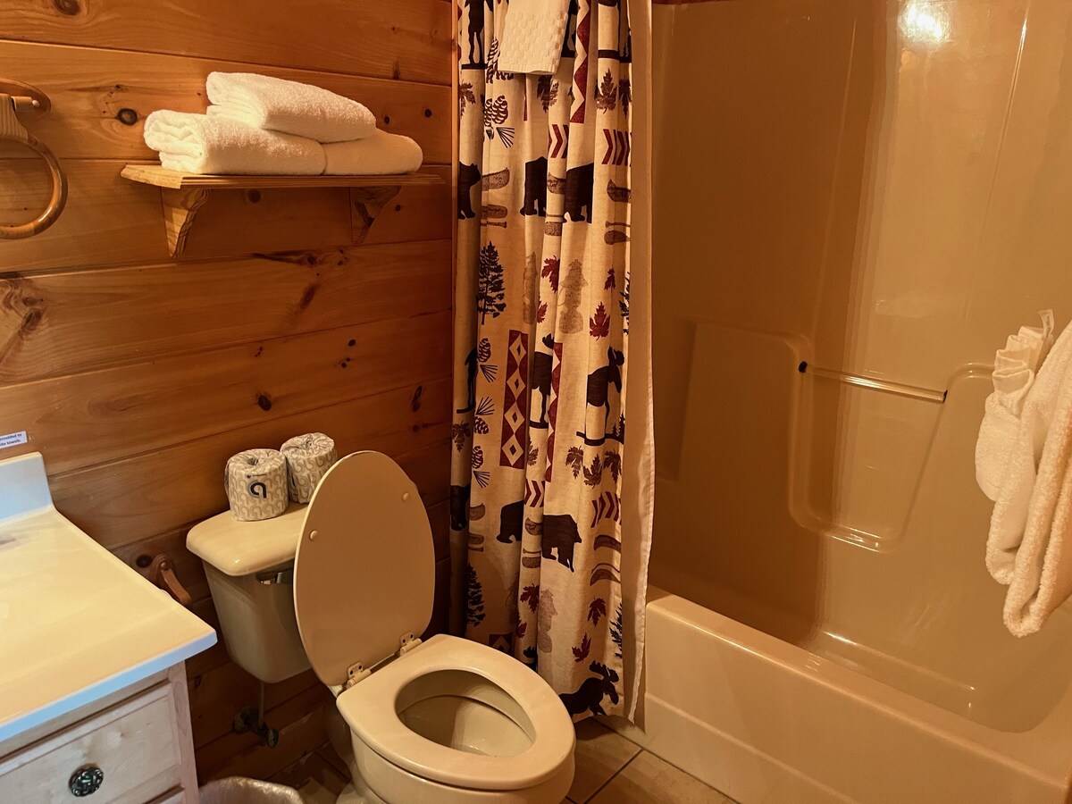 Photo 49 of You'll have the views in this 3 BR/3 BA true log chalet with 2200 square feet and all the amenities.