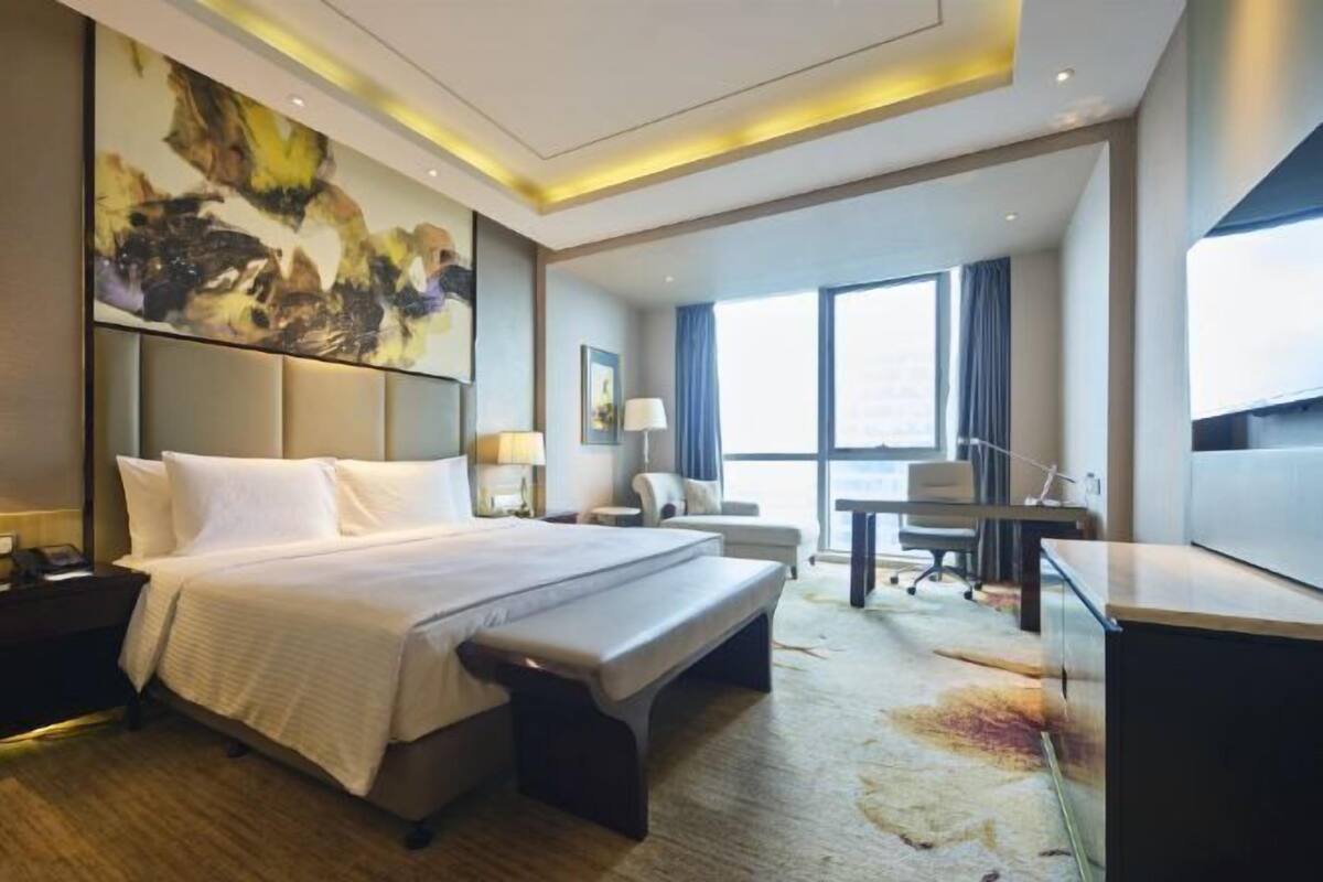Literie de qualité, couette en duvet, minibar, coffre-fort