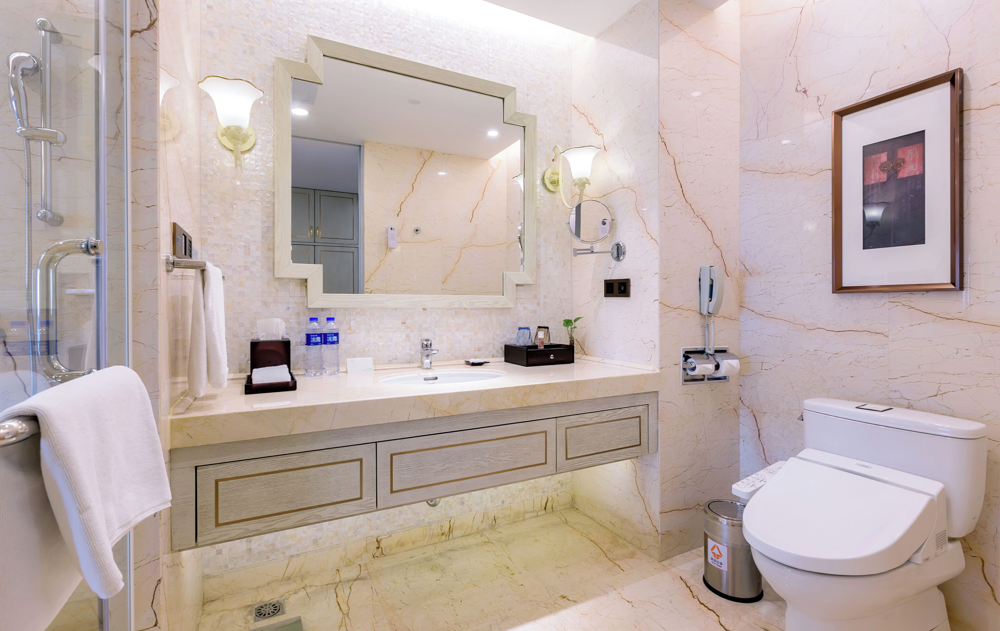triple room, balcony | bathroom | separate bathtub and shower, hair dryer, slippers, towels