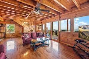 TV, fireplace, DVD player