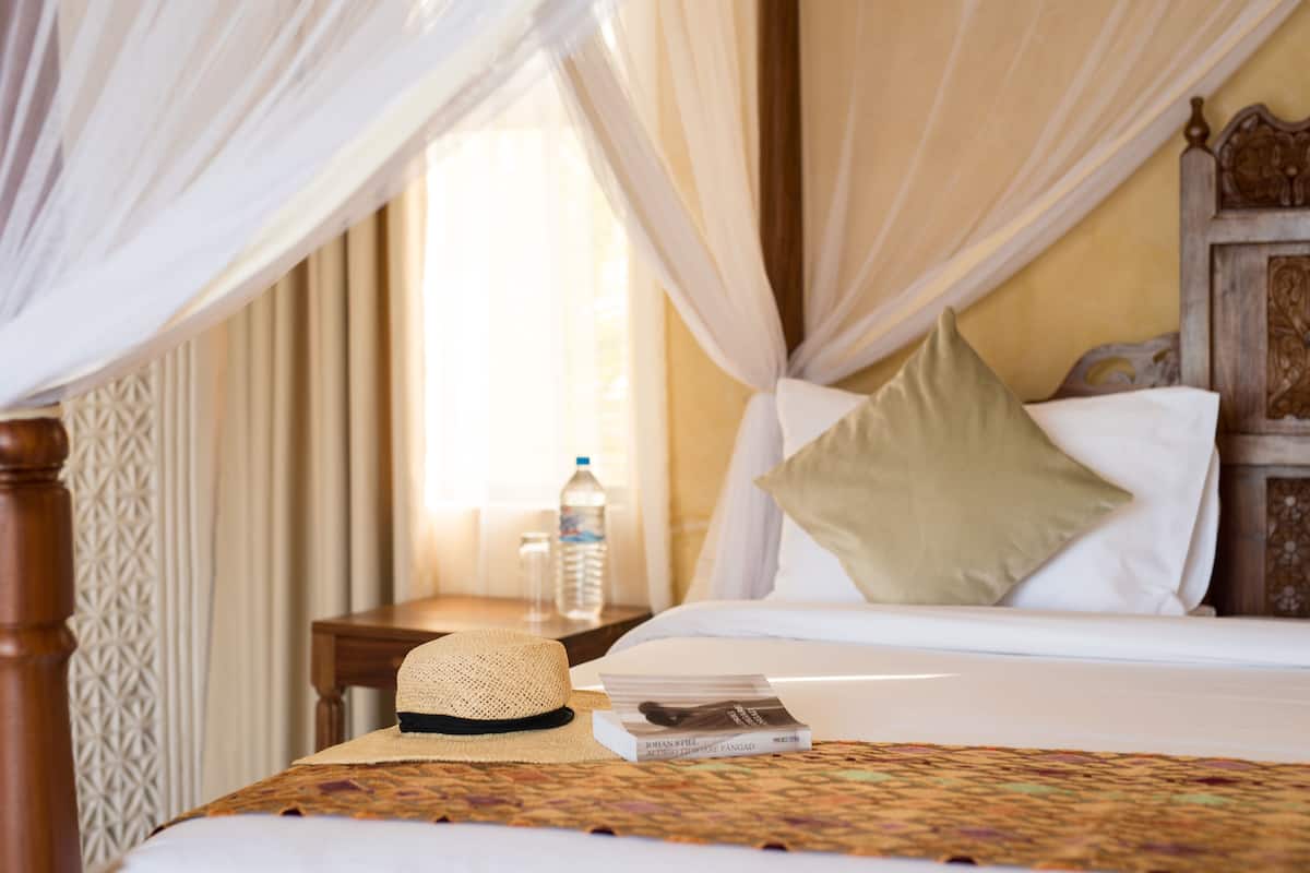 1 bilik tidur, peralatan tempat tidur premium, bar mini