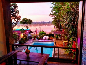 Deluxe Suite, 1 King Bed, Non Smoking, River View | Terrace/patio - Sofa Gallery Hotel (Nong Khai)