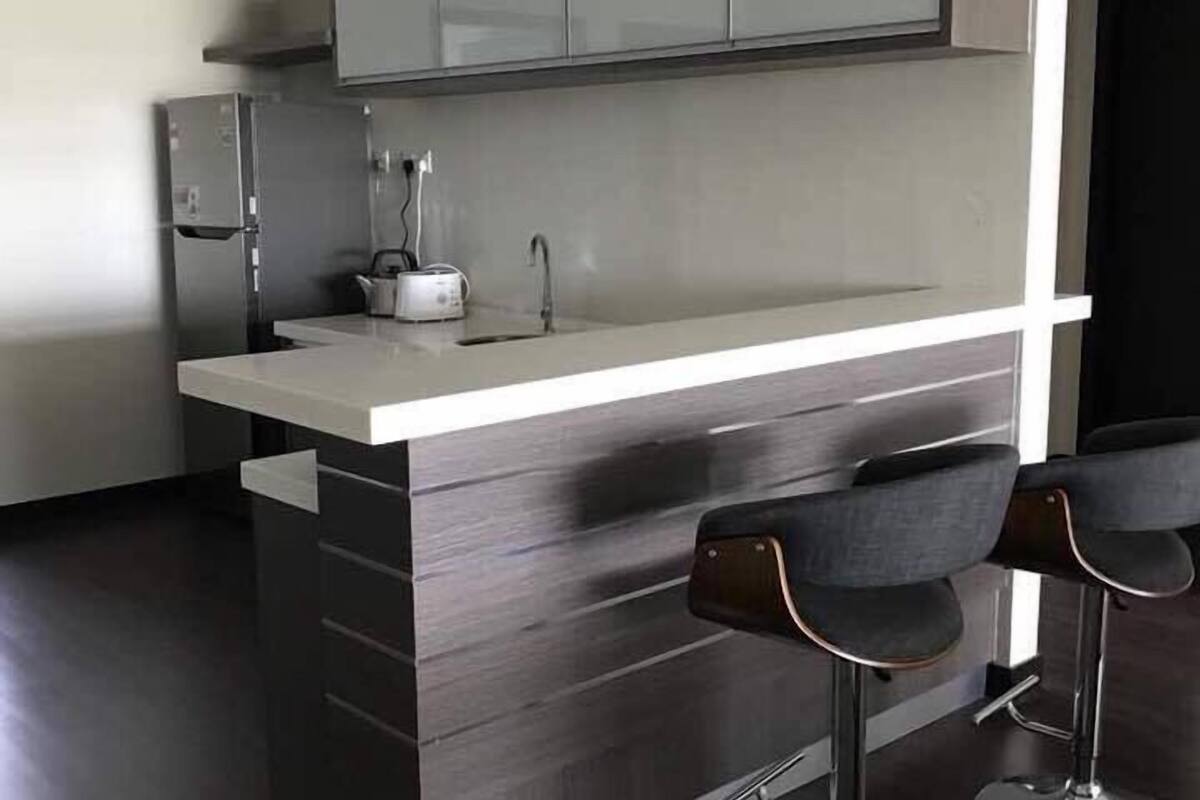 3 bedroom luxury residence | private kitchenette | full-sized fridge, microwave, stovetop, coffee/tea maker