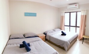 Apartment, 3 Bedrooms | 3 bedrooms, desk, iron/ironing board, free WiFi - PS06 @ The Nest Marina Court Resort Condominium (Kota Kinabalu)