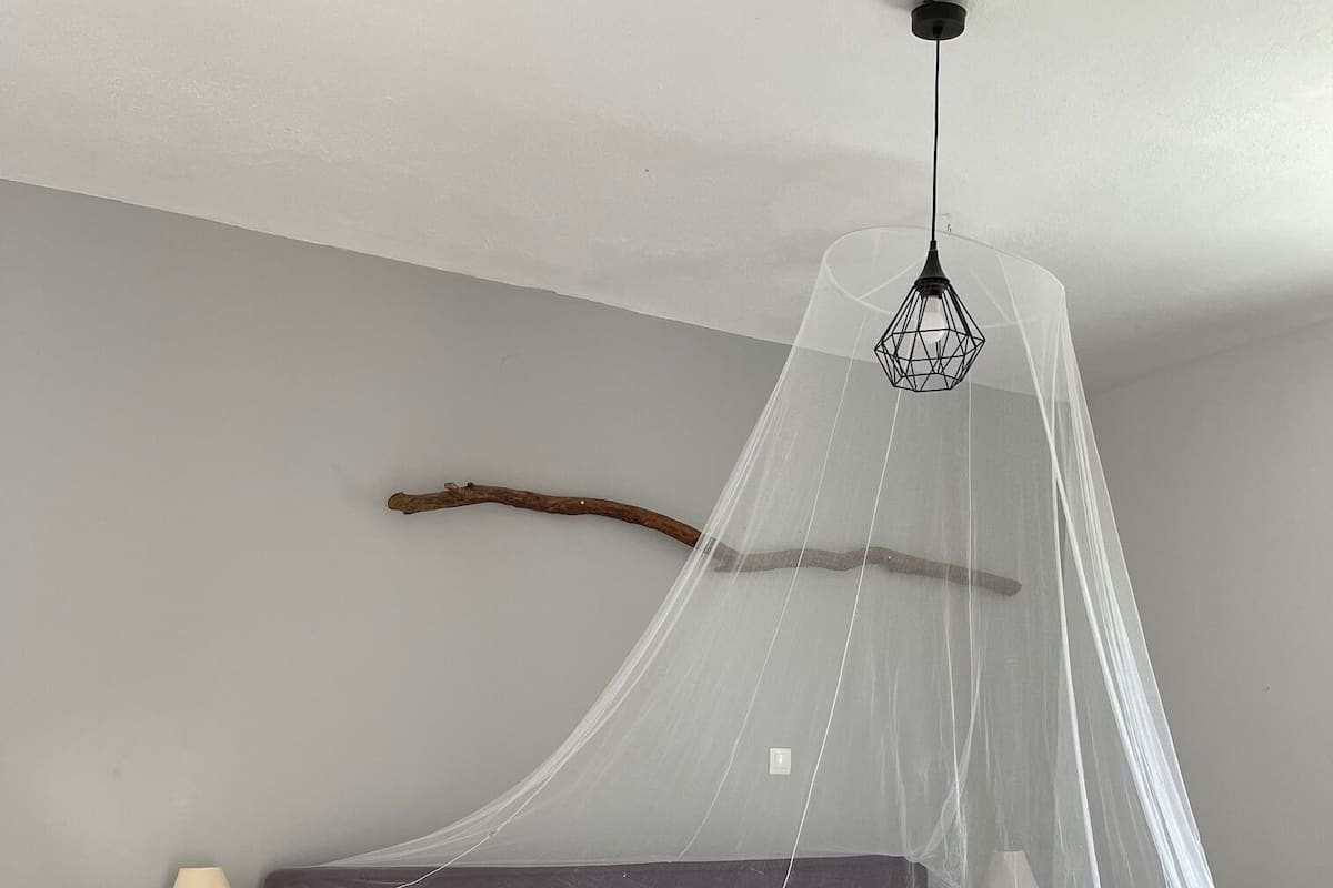 Phòng dành cho gia đình, 1 phòng ngủ, quang cảnh bãi biển, khu vực sân vườn | 1 phòng ngủ, bộ trải giường bằng vải cotton Ai Cập