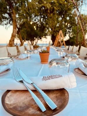 Outdoor wedding area - Eco Beach and Magic Garden (Rhodes)