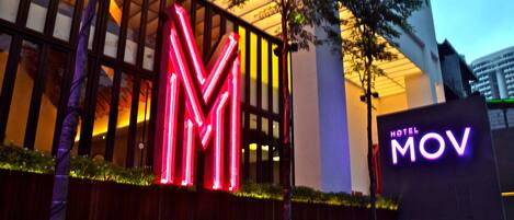 Front of property – evening/night