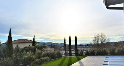 Modern Villa with AC, Private Pool, and Terrace in Ruoms - Sleeps 6