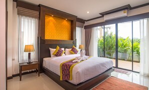 3 bedrooms Luxury Villa  | 3 Schlafzimmer, hochwertige Bettwaren, Zimmersafe, Schreibtisch