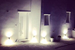 Front of property – evening/night