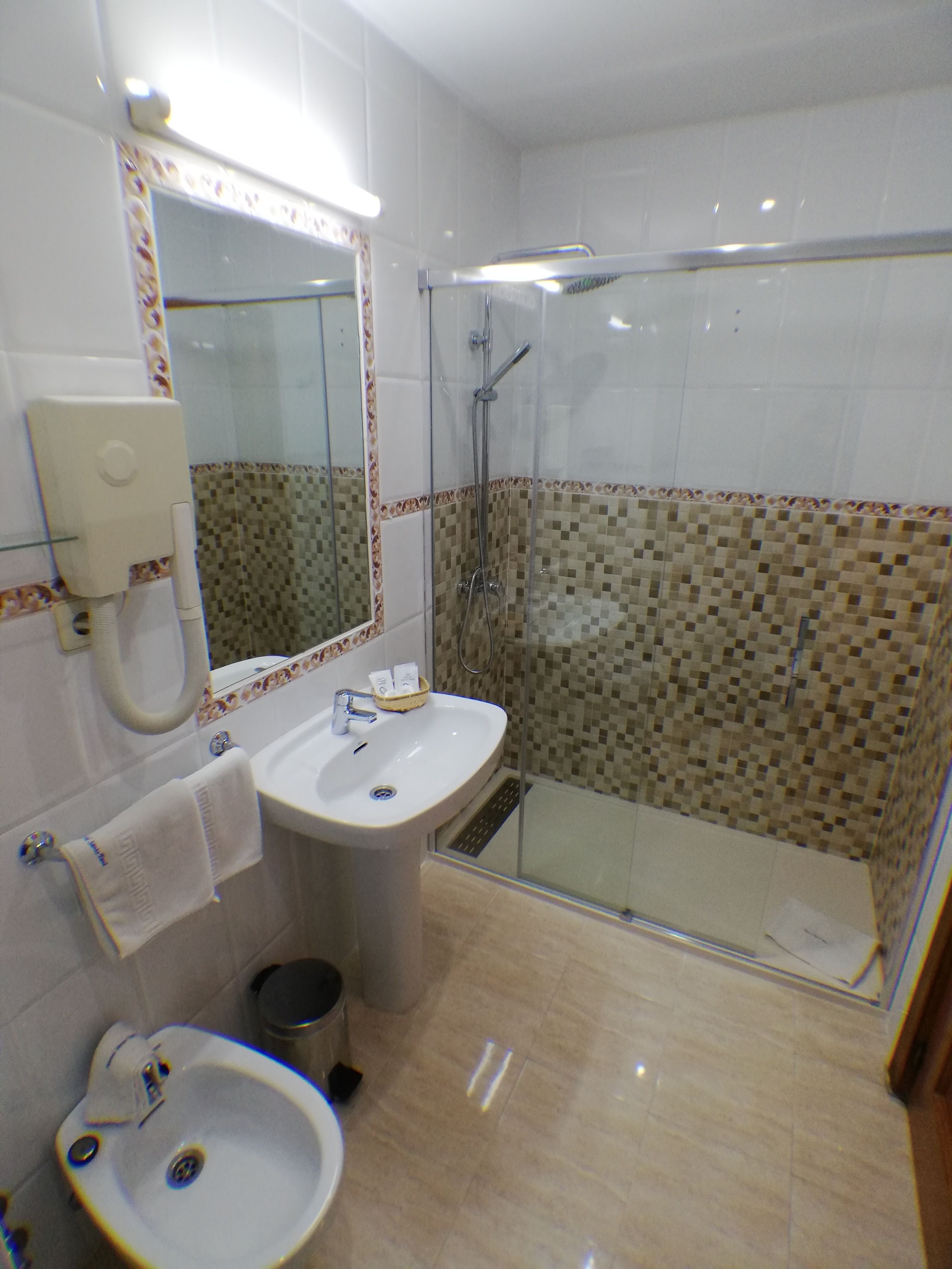 double room | bathroom | bathtub, deep-soaking bathtub, free toiletries, hair dryer
