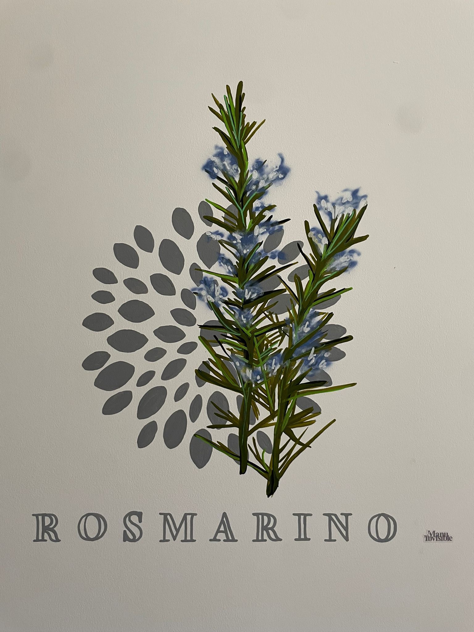 A logo with a plant and the text "ROSMARINO".