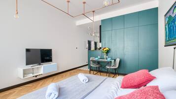 Apartament Rynek Starego Miasta 3 (at 19 Rynek Starego Miasta) | Living area | Flat-screen TV