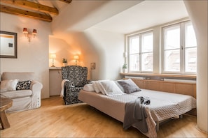 City-Apartment, 1 Schlafzimmer (1) | Bügeleisen/Bügelbrett, kostenloses WLAN