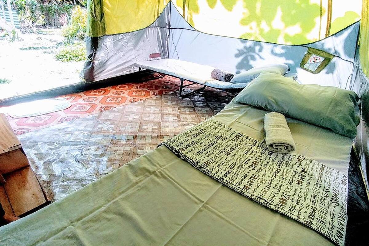 Tent | Desk, WiFi (free), bed sheets