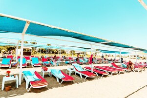 Private beach nearby, sun loungers, beach umbrellas, beach towels