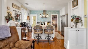 Signature Cottage, 2 Bedrooms | Private kitchen | Coffee/tea maker, fridge, microwave, oven - Virginia St Dollhouse (Prescott)